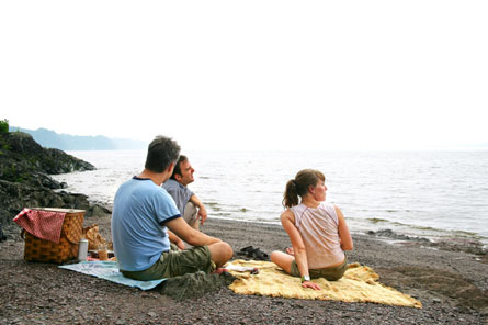 Couples on a beach