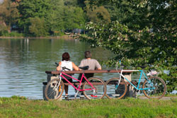 Couple after biking