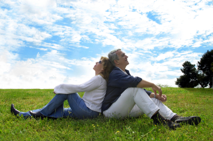 Couple relaxing